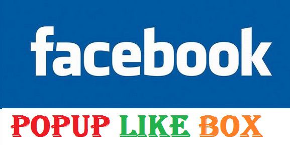 How To Add Popup Facebook Like Box In Blogger
