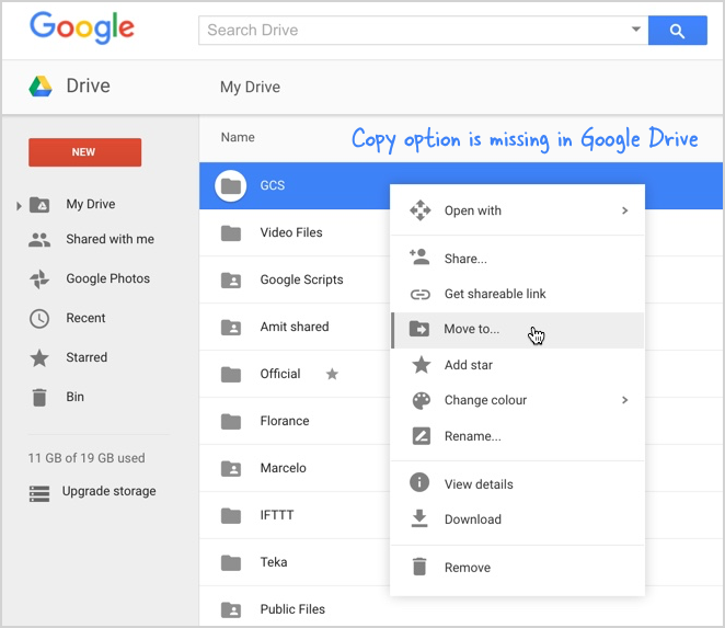 download all folders from google drive app iphone