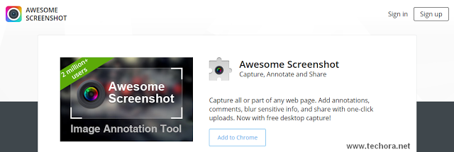 awesome screenshot extension in chrome